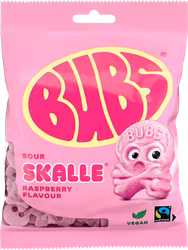 Bubs - Sour Skalle Raspberry, 90g