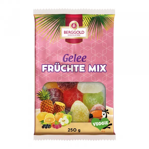 Berggold - Gelé Fruktmix, 250g