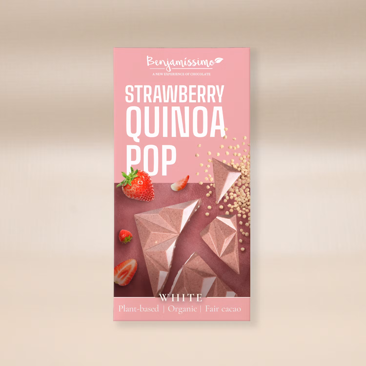 Benjamissimo - Vit Jordgubb & Quinoa, EKO, 60g