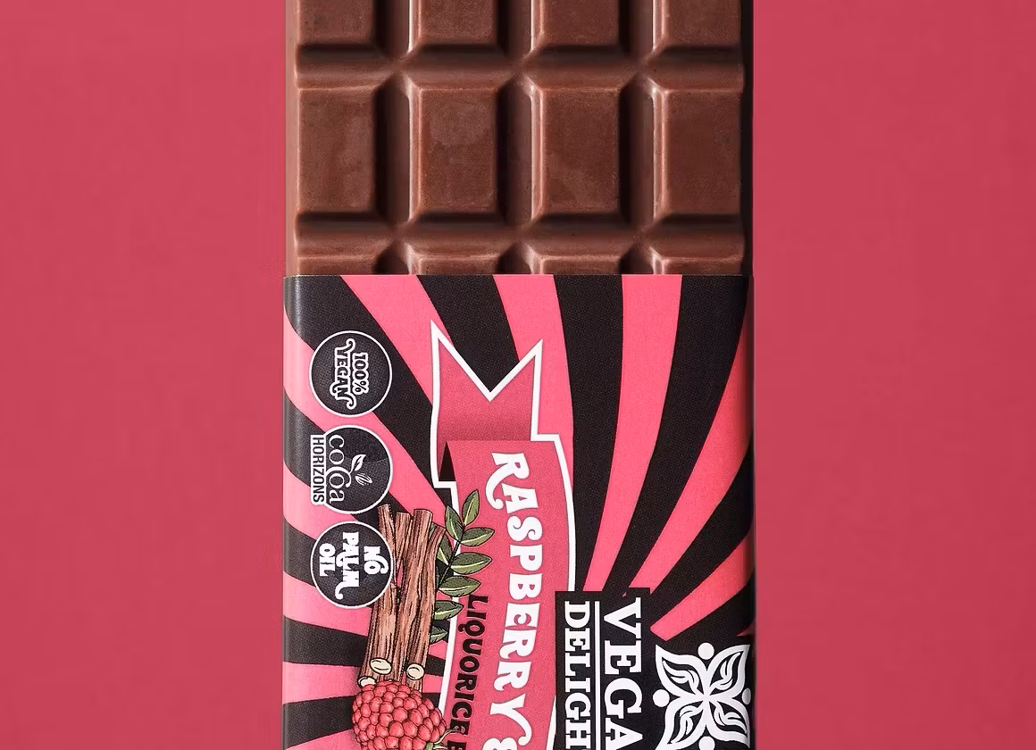 Vegan Delights - Raspberry & Salty Liquorice, 80g