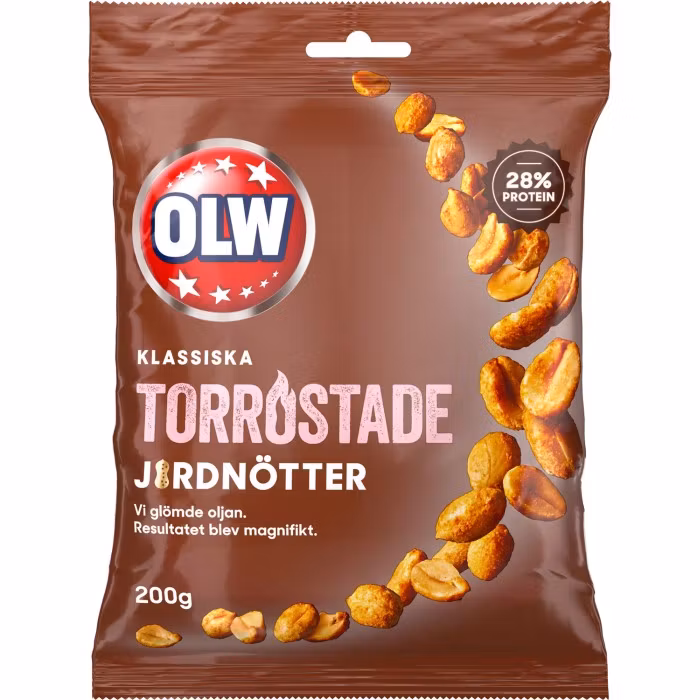 OLW - Torrostade Jordnötter, 200g