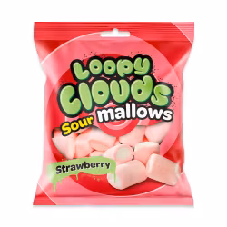 Loopy Clouds - Marshmallow Sour Strawberry, 100g
