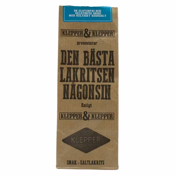 Klepper & Klepper - Saltlakrits, 200g