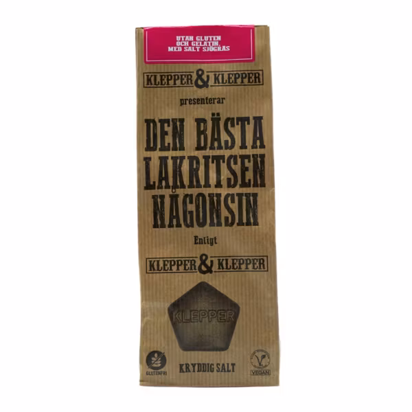 Klepper & Klepper - Kryddig saltlakrits, 200g