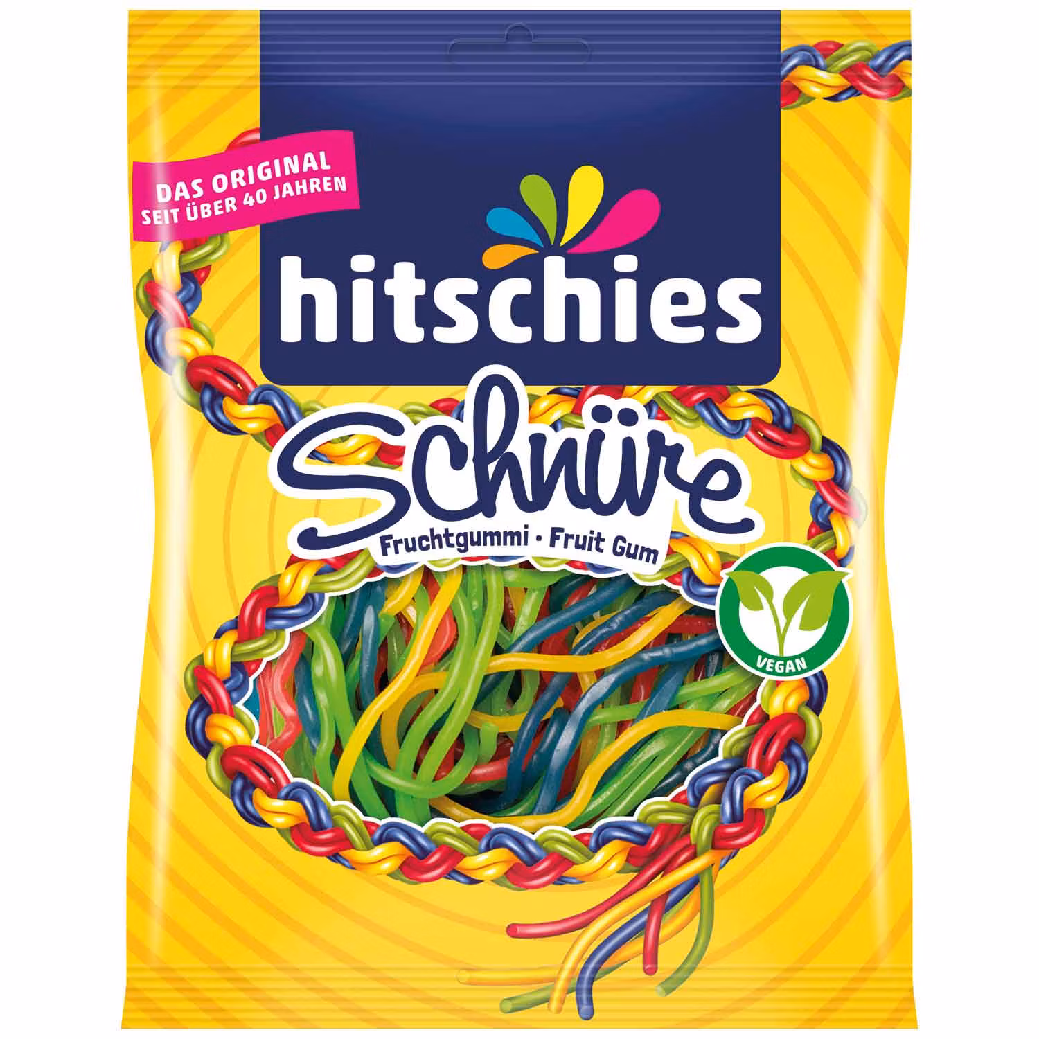 Hitschies - Schnüren/Fruktsnören, 125g
