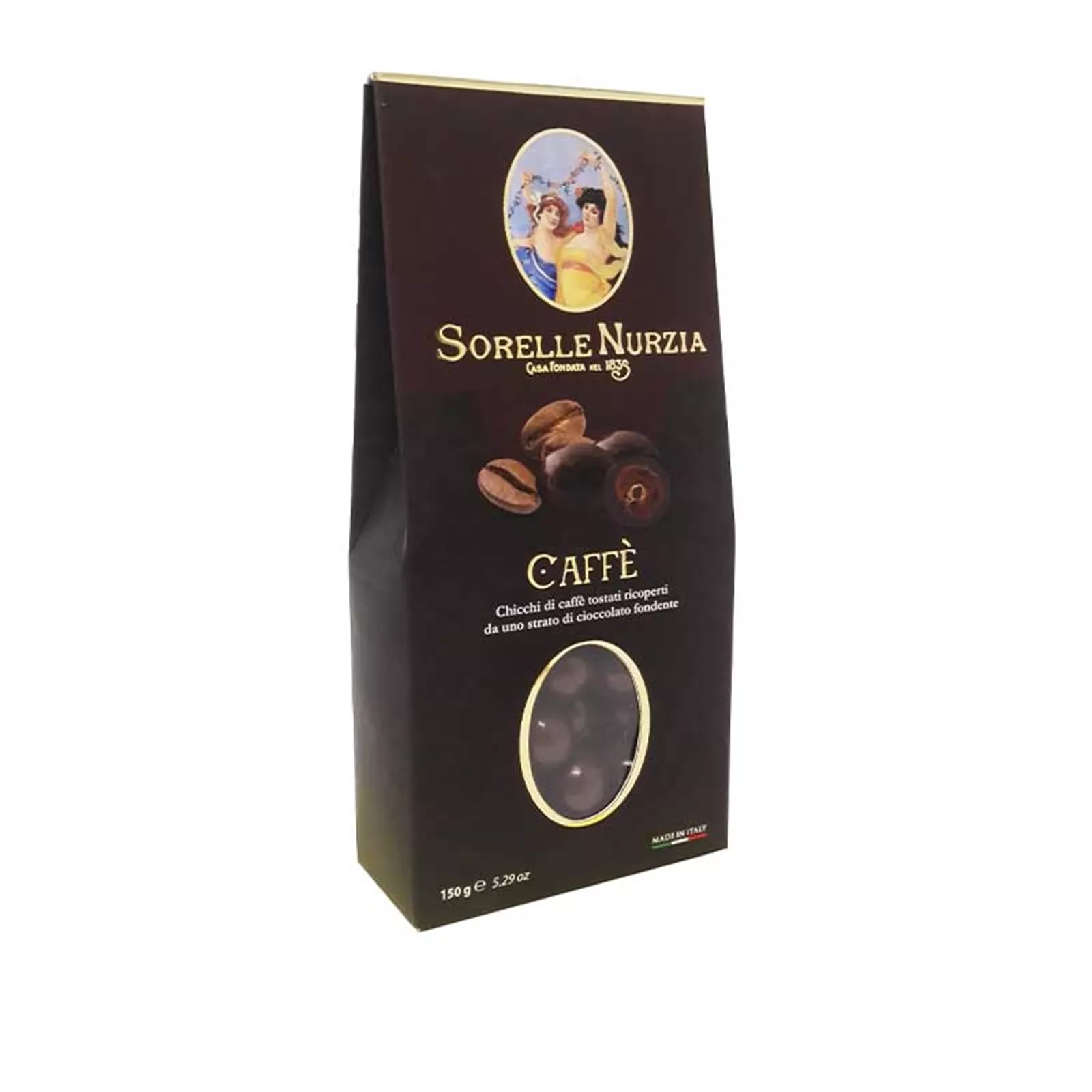 Sorelle Nurzia - Chokladdoppade Kaffebönor, 150g