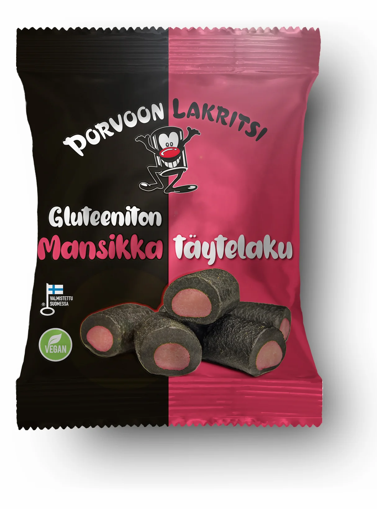 Porvoon - Lakrits Jordgubb, 150g