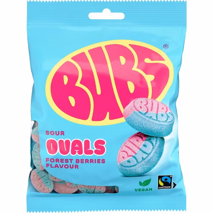 Bubs - Sour Ovals Forest Flavour, 90g