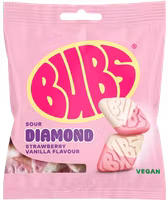BUBS - Sour Diamond Strawberry Vanilla, 155g