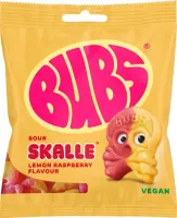 Bubs - Sour Skalle Lemon Raspberry Flavour, 155g