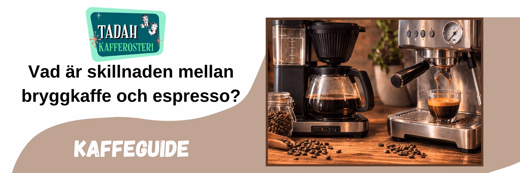 Kaffeguide: Vad är skillnaden mellan bryggkaffe och espresso?
