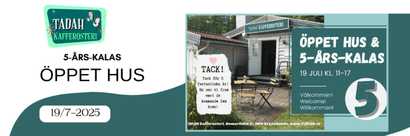 19/7-2025 ÖPPET HUS & 5-års-kalas