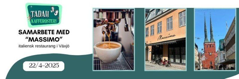 22/4-2025 Neue Zusammenarbeit mit dem Restaurant MASSIMO in Växjö