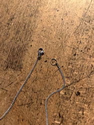 Halsband med kaffeböna i silver (sterling 925)