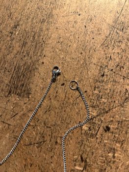 Halsband med kaffeböna i silver (sterling 925)