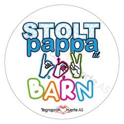 `Tess` Stolt pappa til døv barn - farge