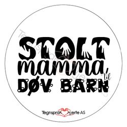 Stolt mamma til døv barn - tekst