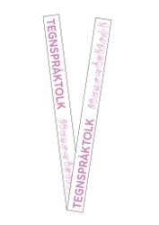 Tegnspråktolk  - Lys rosa