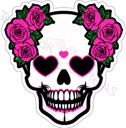 Rose hodeskalle 2
