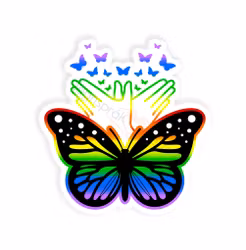 Sommerfugl - Regnbue