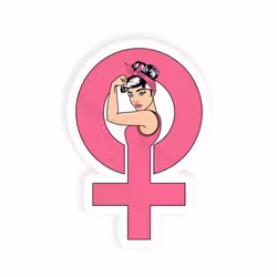 Jente symbol - svart hår