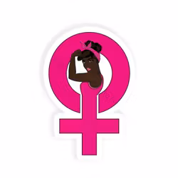 Jente symbol - mørk brunt hår