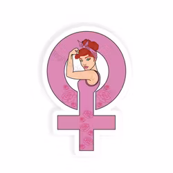 Jente symbol - rødt hår