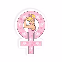 Jente symbol - blond hår