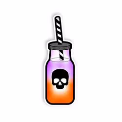 Drikke - lilla/oransje