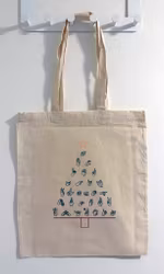 Grønt juletre-håndalfabetet-handlenett