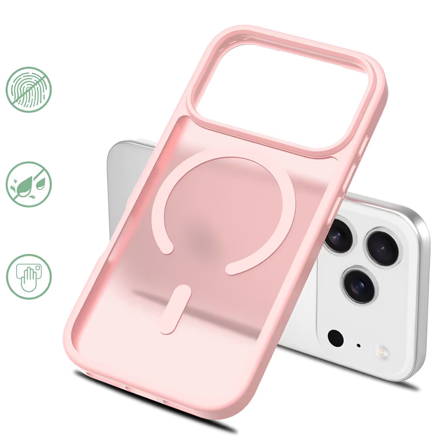 iPhone 18 Pro MagSafe Silikonskal–Rosa