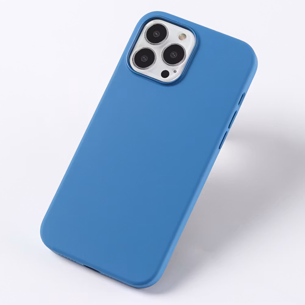 iPhone 12 Pro Max Silikonskal med Magnet Blue Jay