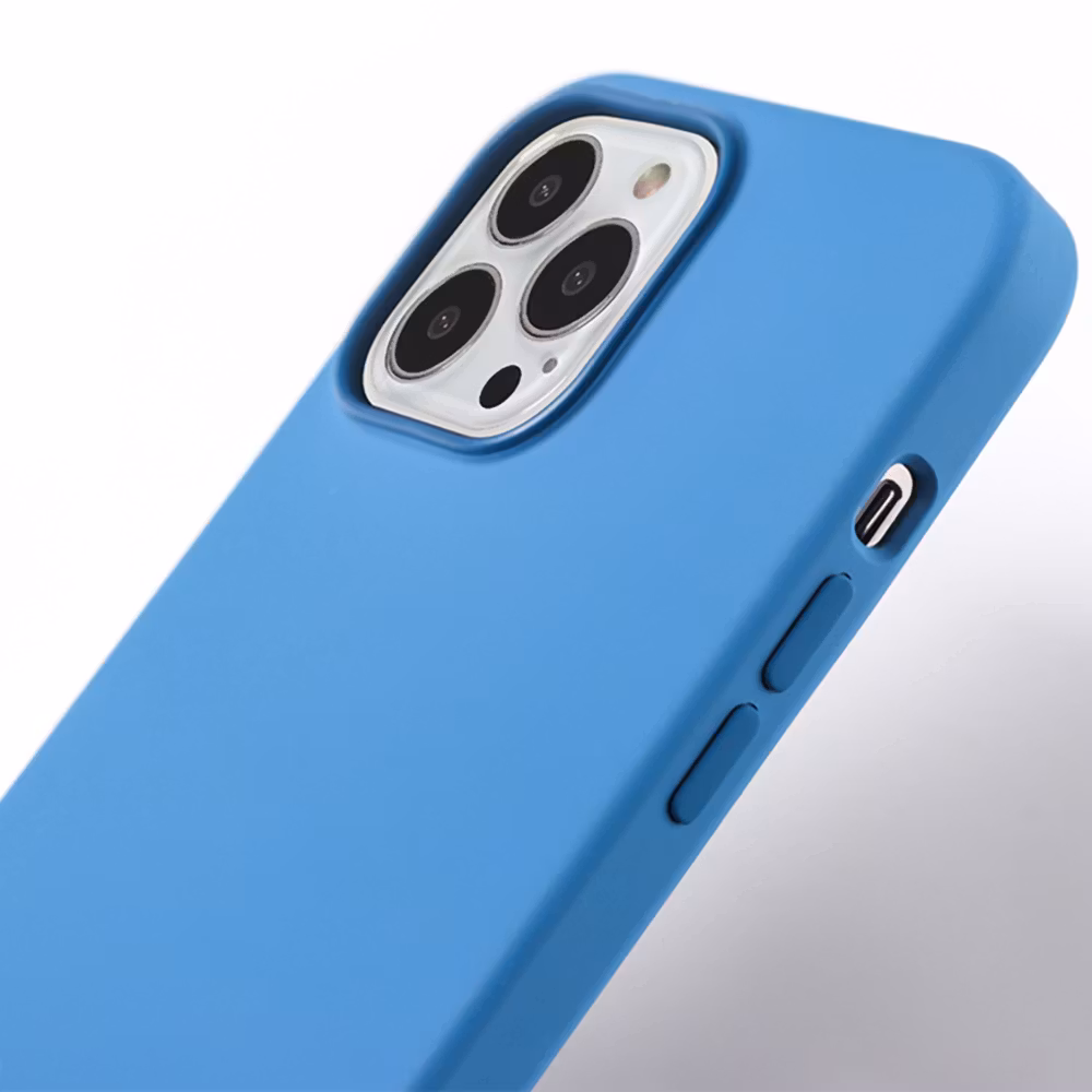 iPhone 12 Pro Max Silikonskal med Magnet Blue Jay