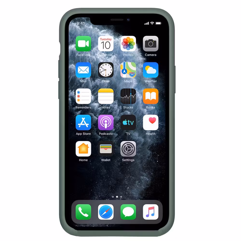 iPhone 11/XR MC silikonskal Moss Green