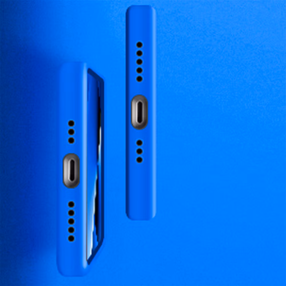 iPhone 11/XR MC Silikonskal blå