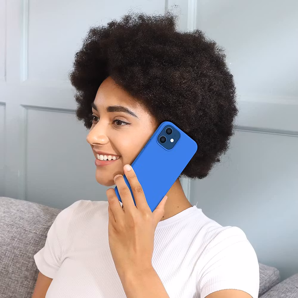 iPhone 11/XR MC Silikonskal blå