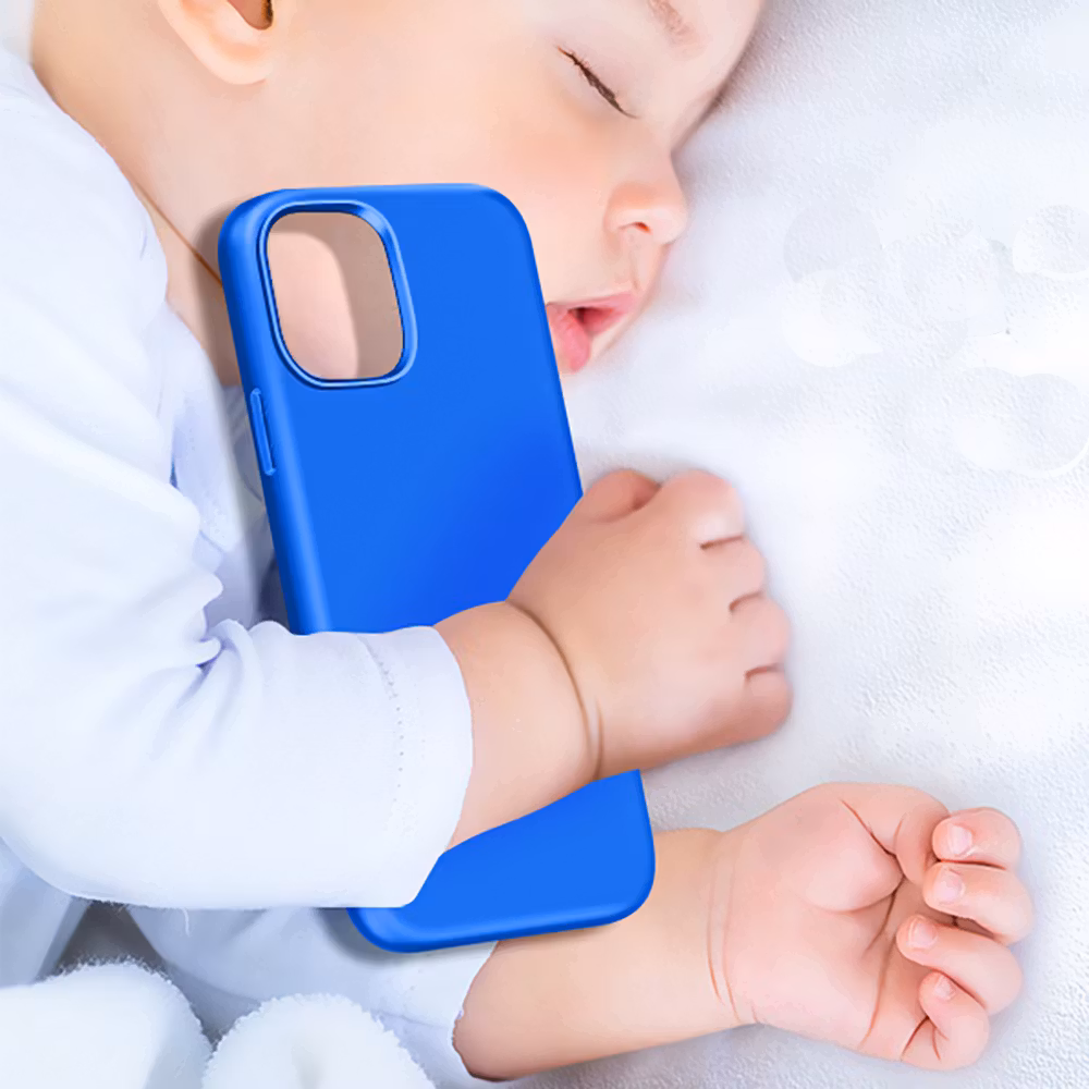 iPhone 11/XR MC Silikonskal blå