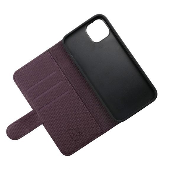 iPhone 14 Plus RV Wallet Case Magnet Dark Cherry