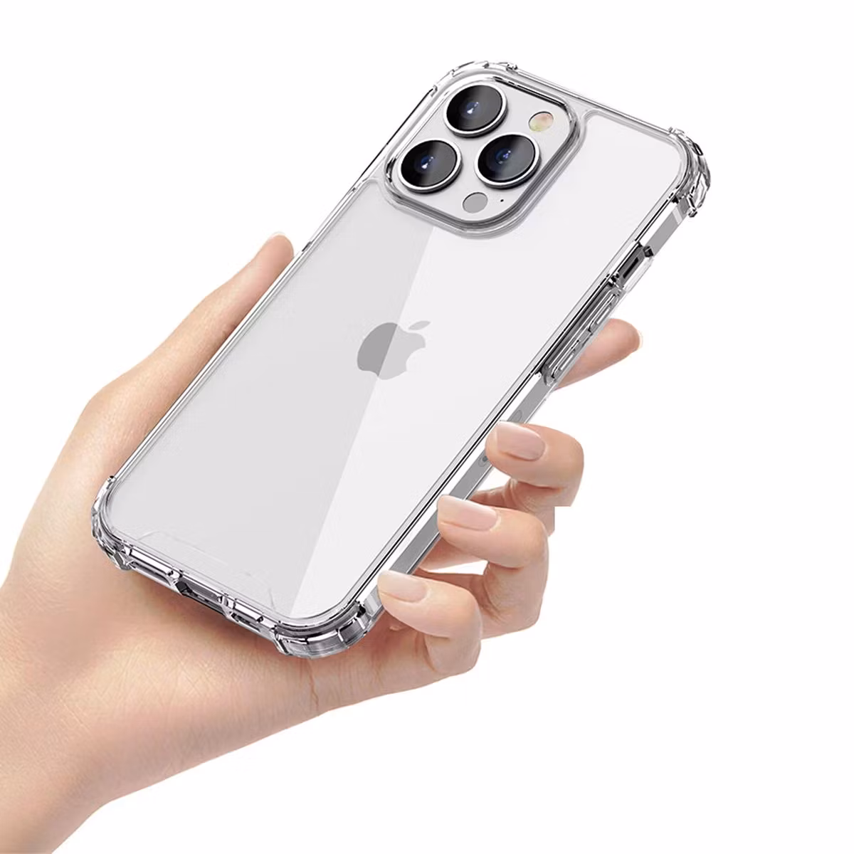 iPhone 14 Plus Shockproof Silicone Case Transparent
