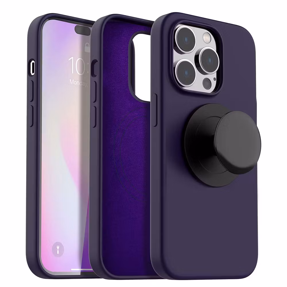 iPhone 14 Pro Max MC silikonskal med MagSafe - fläderbär