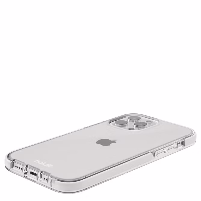 iPhone 14 Pro Holdit Seethru mobilskal Vit