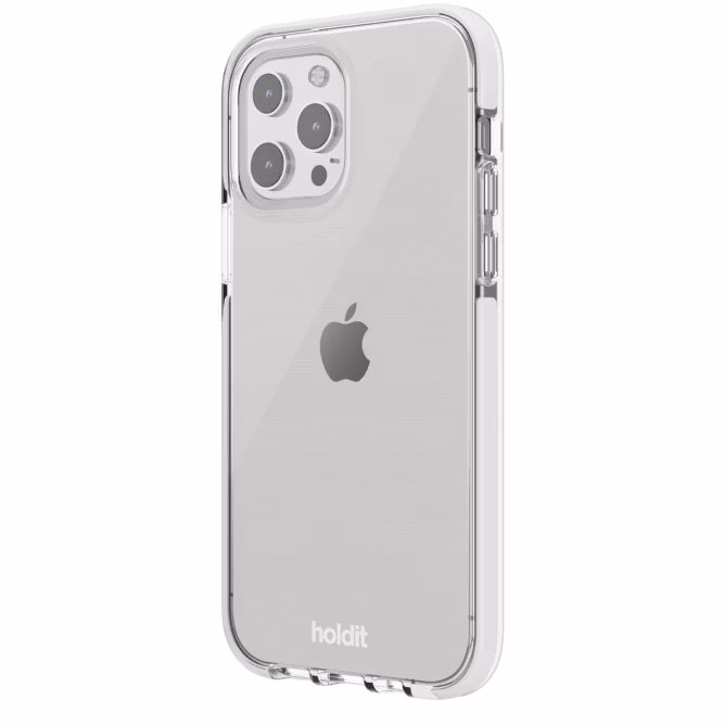 iPhone 14 Pro Max Holdit mobilskal Seethru Vit
