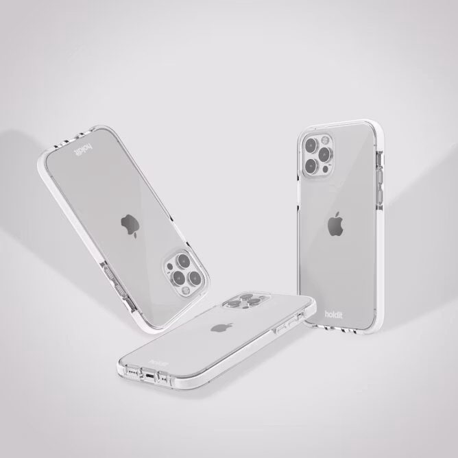iPhone 14 Plus Holdit mobilskal Seethru Vit