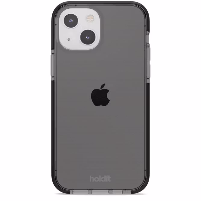 iPhone 14 Plus Holdit mobilskal Seethru Svart