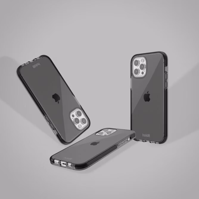 iPhone 14 Plus Holdit mobilskal Seethru Svart