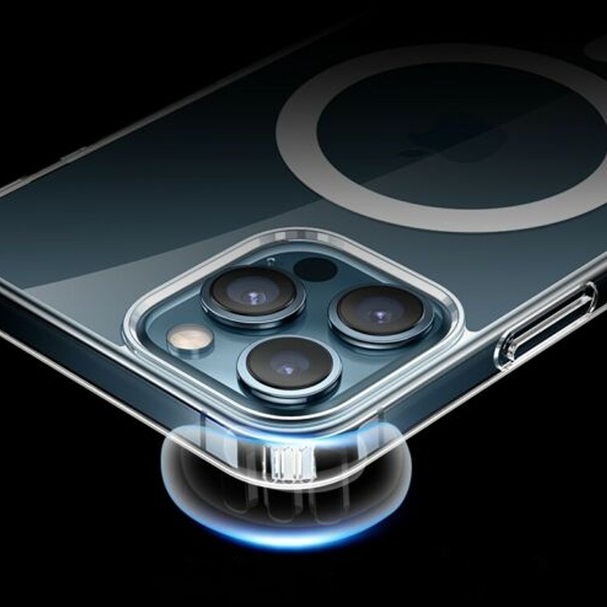 iPhone 14 Pro Clear PC Magnetic Wireless Charging Case Transparent