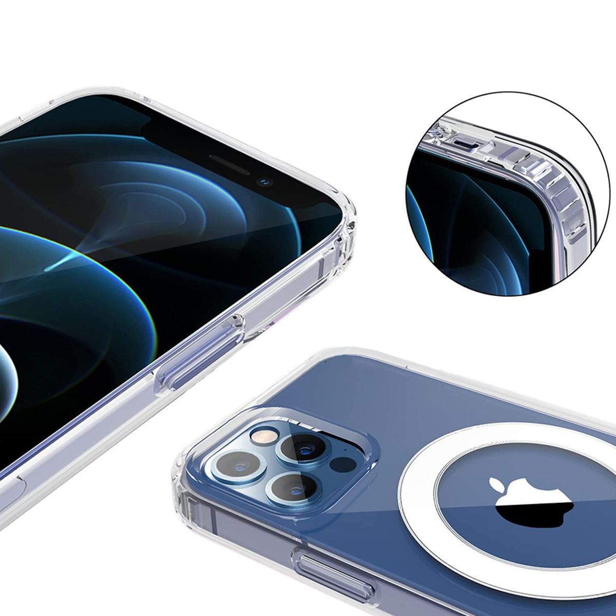 iPhone 14 Pro Clear PC Magnetic Wireless Charging Case Transparent