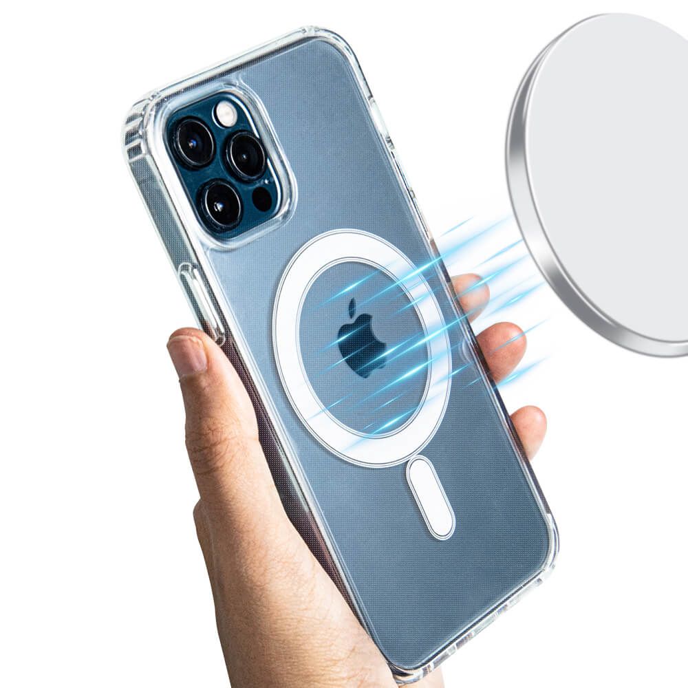 iPhone 14 Pro Clear PC Magnetic Wireless Charging Case Transparent