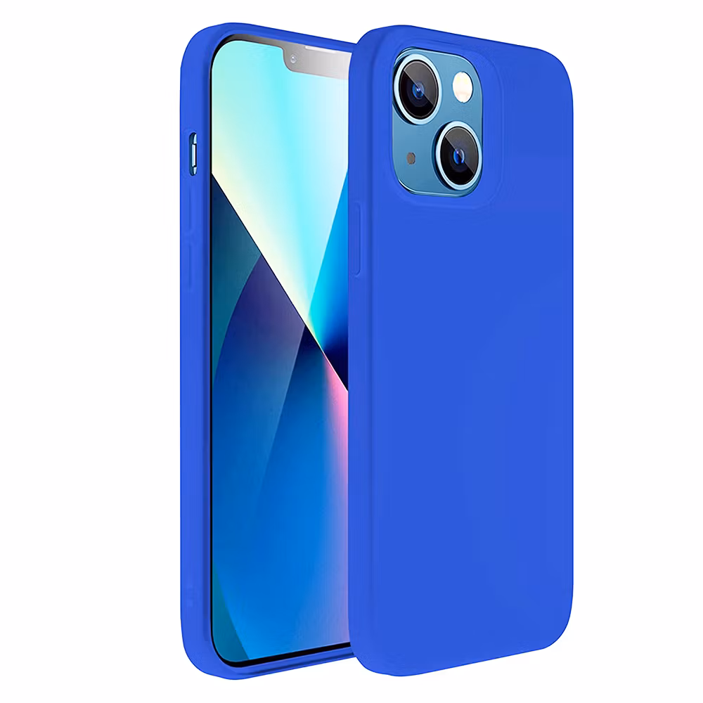 iPhone 14 Plus MC Silikonskal i Blå färg