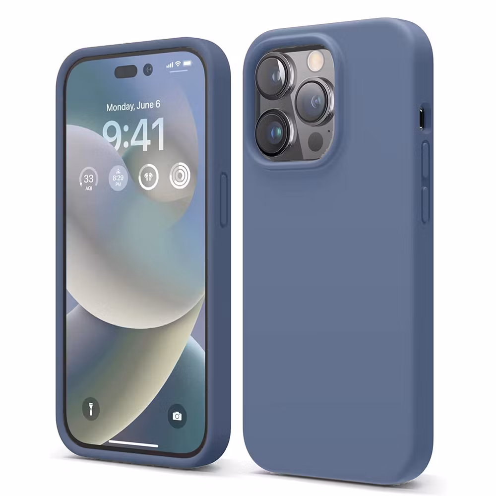 iPhone 13 Pro MC Silikonskal Ice Blue